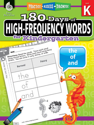 cover image of 180 Days of High-Frequency Words for Kindergarten